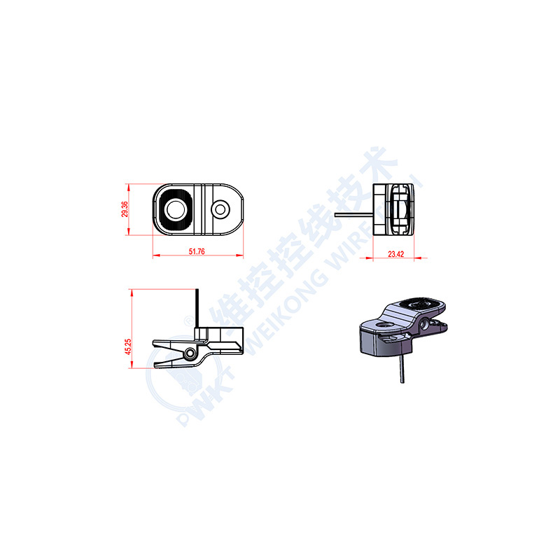 羊毛毡夹座中号